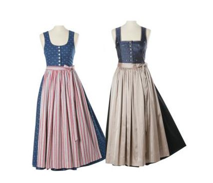 Pongauer Tracht: Rechts die Pongauer Werktagstracht, links die Pongauer Festtagstracht